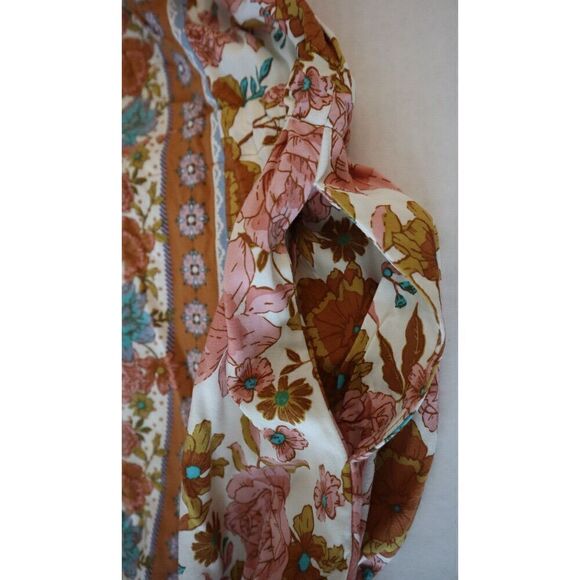 Matilda Jane Women's Sz M Floral Print Just For A Moment Button Down Dress - Picture 7 of 10